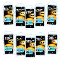 Pack ECO France: 10 plaquettes de piles auditives Duracell 675 sans mercure LIVRAISON INCLUSE