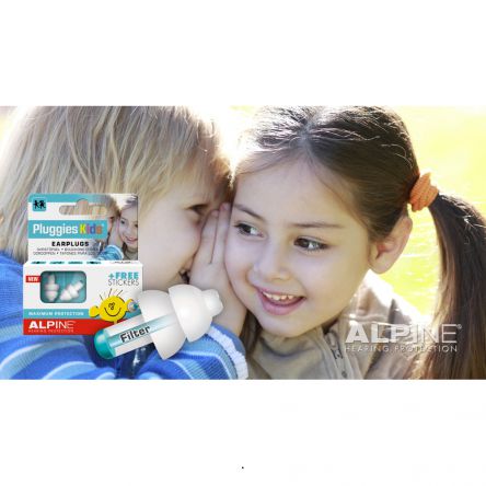 Alpine Pluggies Kids  Bouchons d'oreille pour conduits auditifs étroits –  Alpine Protection Auditive