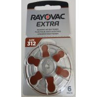 Pile auditive Rayovac 312 sans Mercure