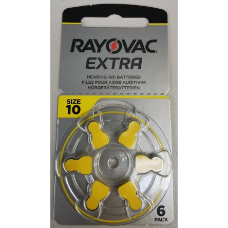 Rayovac Piles pour appareil auditif Rayovac, taille 312, emballage de 16