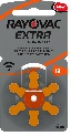 Plaquette de piles auditives 13 (orange)
